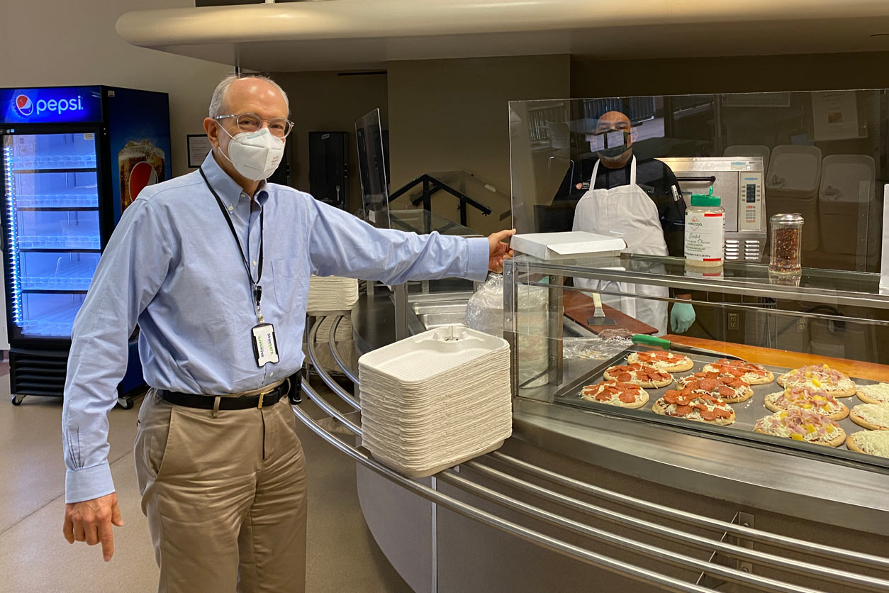 Rick Woychik, Ph.D., in the NIEHS cafeteria